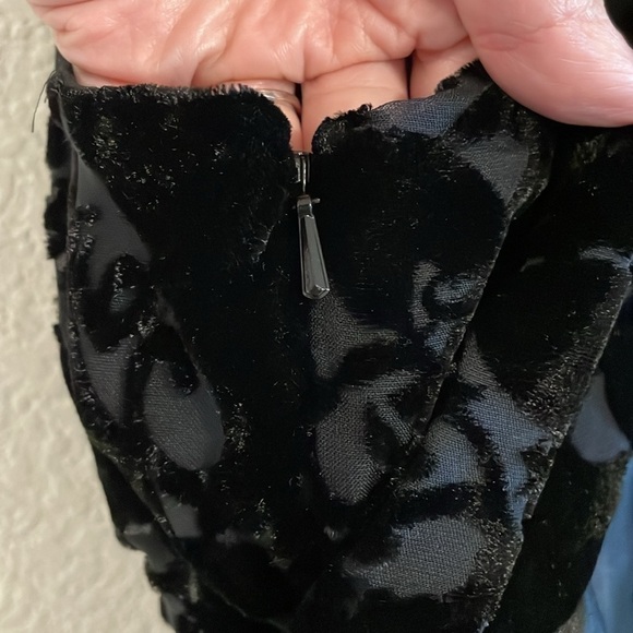 Lane Bryant Women Tank Top Size 20 Black Velvet & Satin Whimsigoth Balletcore - Picture 7 of 11